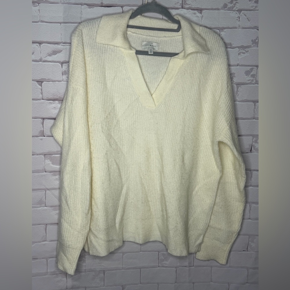 Lucky Brand Women's Cozy Cream Sweater